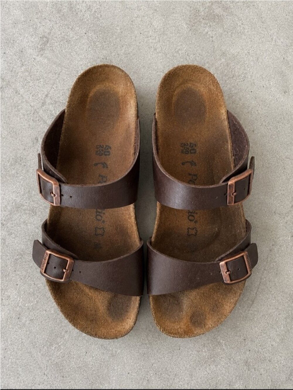 Papillio by Birkenstock Brown Leather Wedge Sandals EU 40 US 9 Resortwear Comfy
